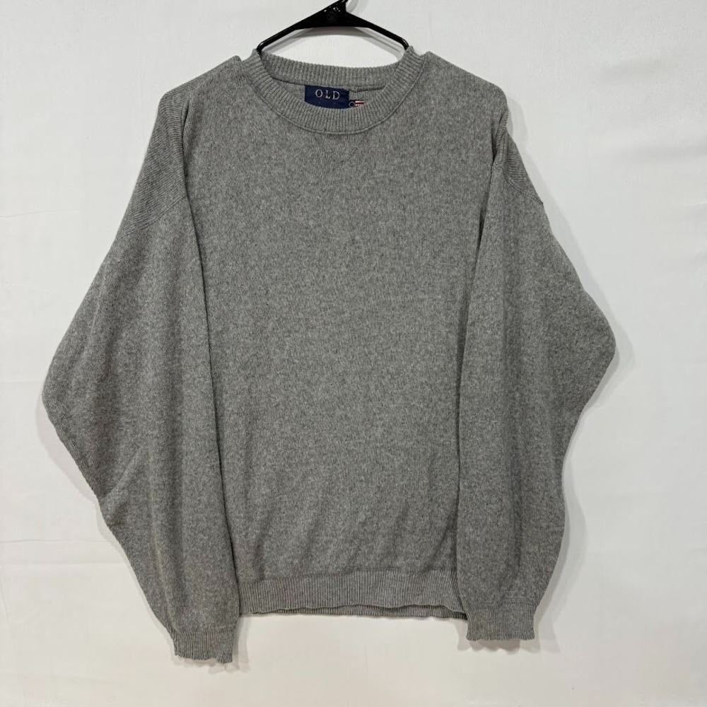 Vintage Old Glory Sweater Mens M Gray Crewneck Pullover USA Flag Tag 90s